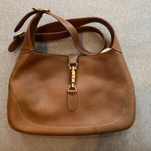 Vintage Gucci Jackie Handbag in Brown Leather